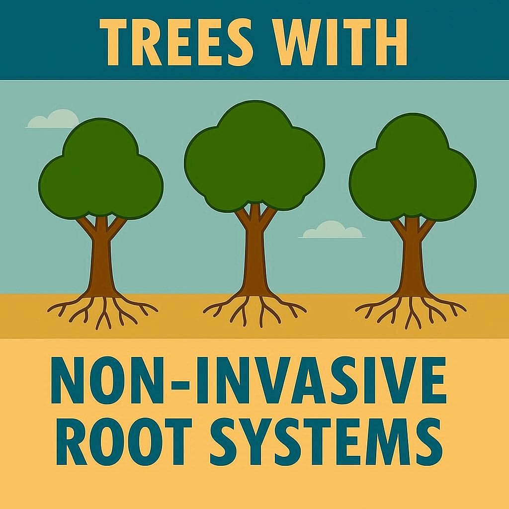 Trees with Non-Invasive Roots